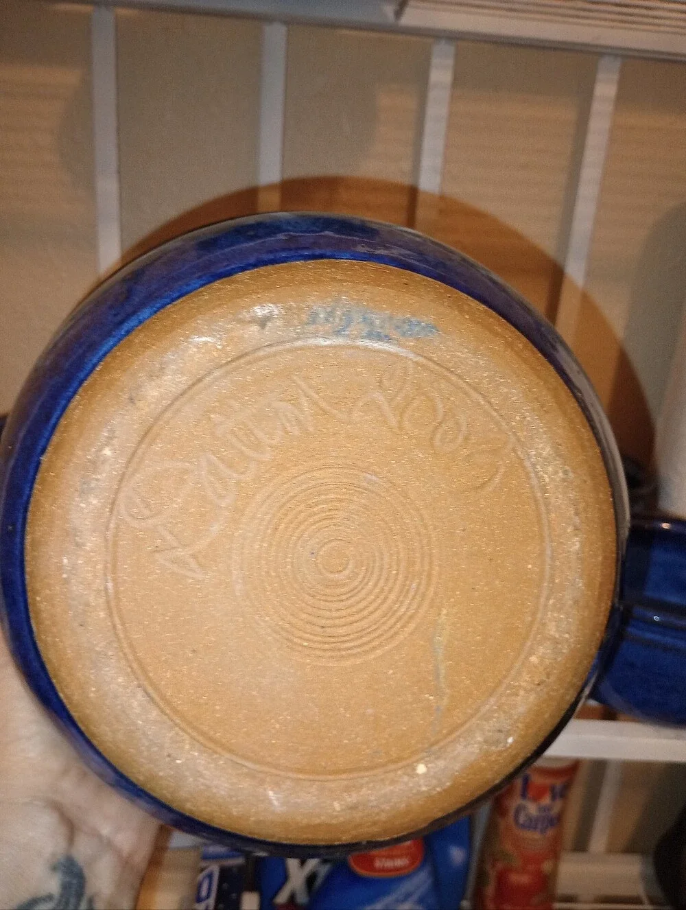 Blue Handmade Ceramic Soup Tureen Set with Matching Bowls
